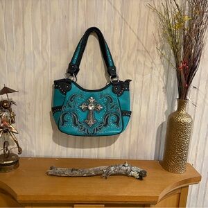 Chic Black and Pink Shoulder Bag